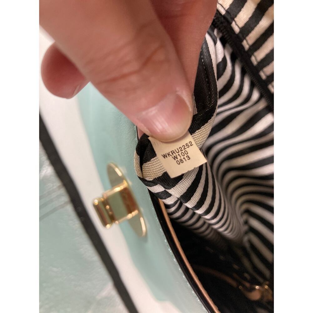 KATE SPADE SMALL LIGHT BLUE SMOOTH LEATHER CROSSBODY BAG - Picture 12 of 16